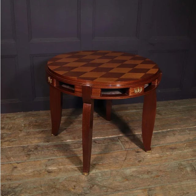 Jules Leleu Art Deco Games Table by Jules Leleu, 1940s For Sale - Image 4 of 12
