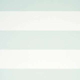 Sample - Schumacher Baxter Stripe Wallpaper in Mineral For Sale