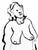 FREE Shipping: This ink drawing is very vibrant in the composition. It is a portrait and a full figure drawing. This...