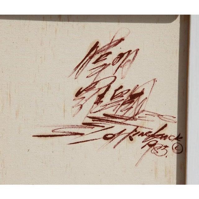 Let's go to the Market Wai Ming Year: 1983 Size: 30 in. x 22 in. Framed size: 35 x 29 inches Oil on Canvas, signed and...