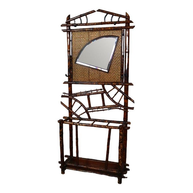 Antique Bamboo Hall Stand For Sale - Image 10 of 10