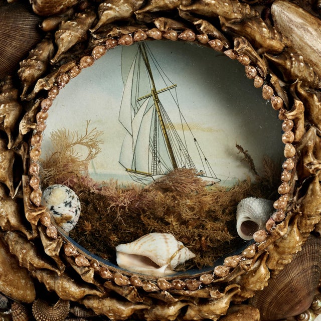 Pair of Antique British Colonial Sailors Valentine For Sale In West Palm - Image 6 of 17