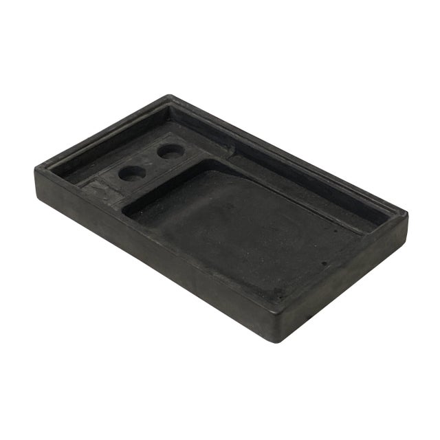 2000 - 2009 Large Oriental Asian Plain Rectangular Ink Stone Ink Well Dip Pad For Sale - Image 5 of 5