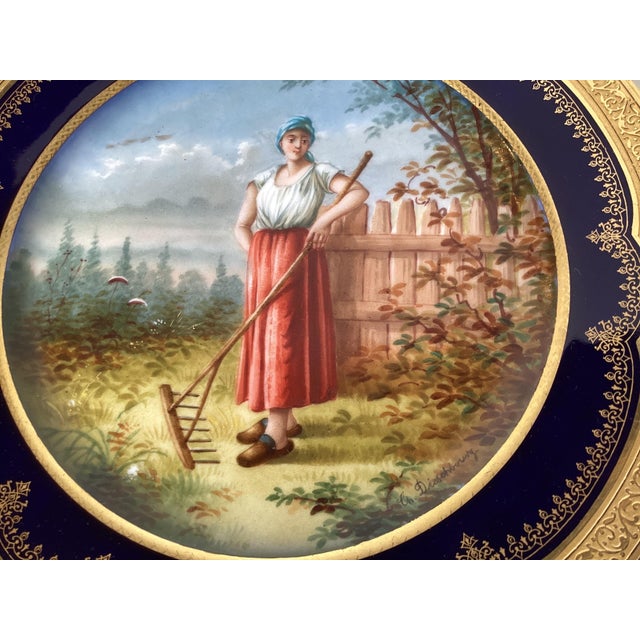 A Set of Three 1840's Sevres Porcelain Cabinet Plates For Sale In Philadelphia - Image 6 of 12