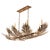 The Naples Chandelier is inspired by vintage Floridian designs with an art deco influence. The individually cut steel palm...