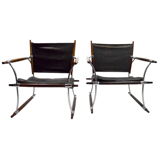 Quistgaard for Dansk Safari Lounge Chairs - a Pair For Sale