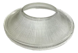 1940s Art Deco Industrial Holophane Ceiling Pendant Shade