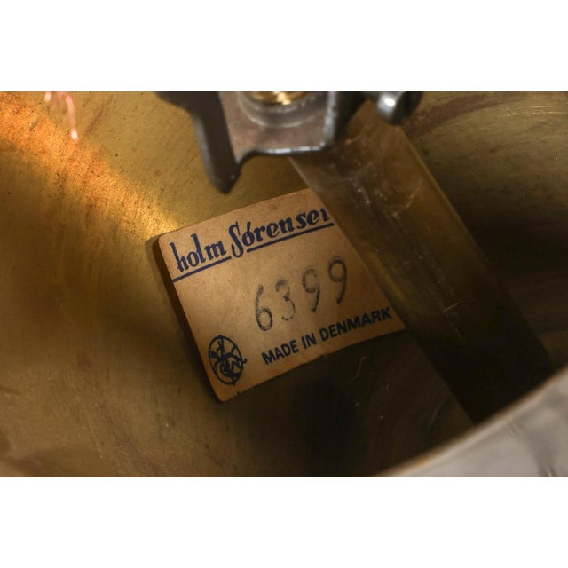 Brass 1970s Svend Aage Holm Sorensen Brass Pendant Light For Sale - Image 8 of 10