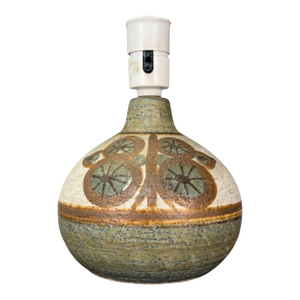 Søholm Keramik, Danish Modern, Beige Stoneware, Table Lamp, Denmark, 1960s