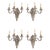 Antique French Silver Plated Wall Lights, 1890s, Set of 4 For Sale - Image 14 of 14