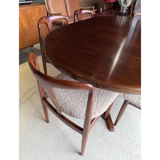Double Extending Round Dining Table by Svend Aage Madsen, Demark, 1960s For Sale - Image 17 of 18