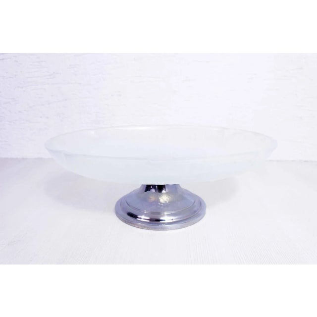 Blue Art Nouveau Opalescent Glass Bowl by Julien France For Sale - Image 8 of 12