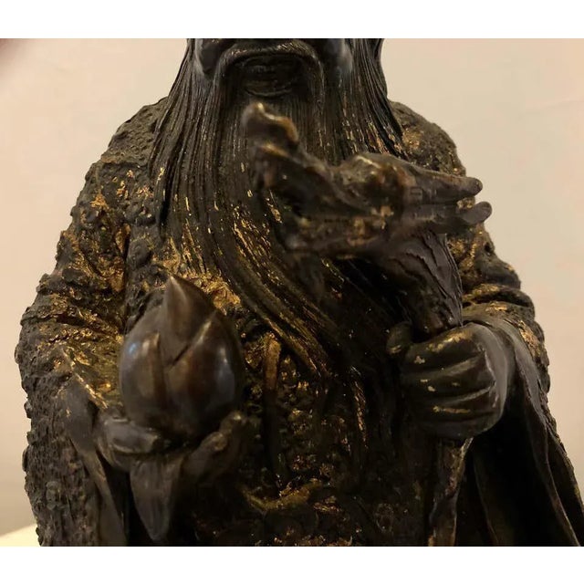 Early 20th Century 18th-19th Century Figure One of the Three Gods of Good Fortune For Sale - Image 5 of 13