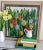 This vintage needlepoint artwork embodies the essence of spring and summer with its bright and fun design! The vivid...