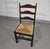 Rustic Farmhouse Ladderback Dining Chairs in Oak with Rush Seats, Set of 2 For Sale - Image 14 of 18