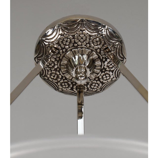 1930s French Art Deco Pendant Light by Muller Freres France For Sale - Image 6 of 10