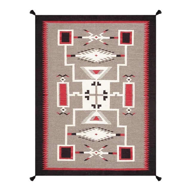 Tuscany Wool Mocha Area Rug, 5' 1'' X 6' 9'' For Sale