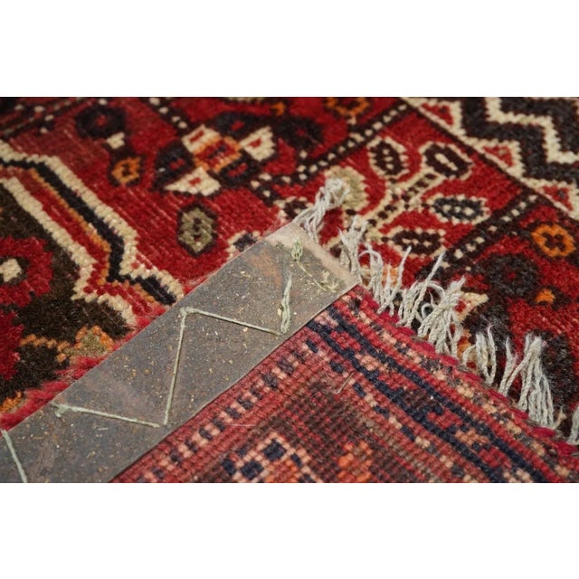 Vintage Qashqai Rug 5'4'' x 8'4'' For Sale - Image 9 of 10