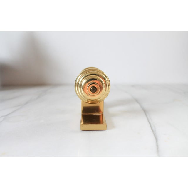 Vintage Brass Dumbbell Paperweight For Sale In Milwaukee - Image 6 of 8