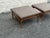 Mid 20th Century Pair of Oversized Lane Mid-Century Modern Walnut Ottomans For Sale - Image 5 of 12