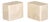 Modern Crema Marfil Marble Side Tables, Pair For Sale