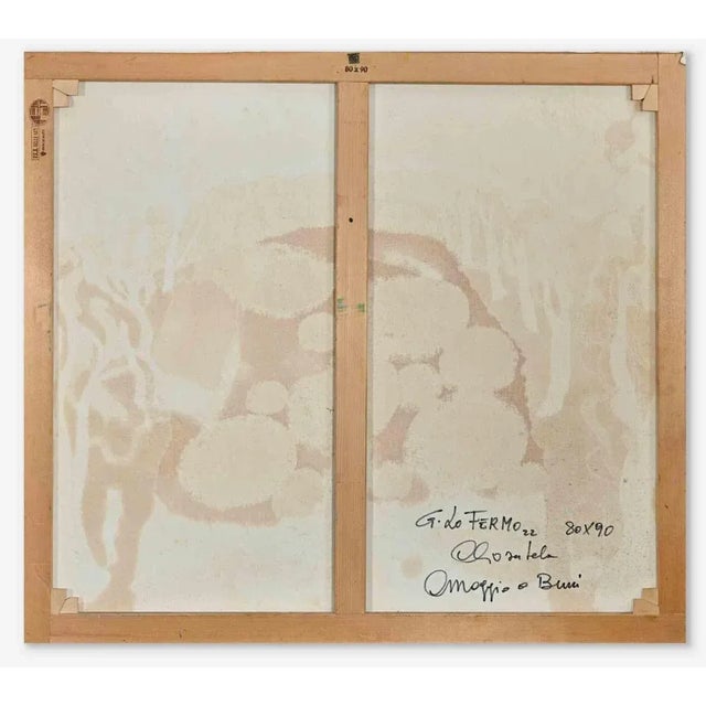 Giorgio Lo Fermo, Homage to Burri, Original Oil on Canvas, 2022 For Sale - Image 3 of 4