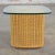 Rattan Wicker Organic Modern Side Table With Thick Glass Top For Sale - Image 13 of 13