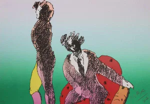 Peter Max, Across the Room, Lithograph