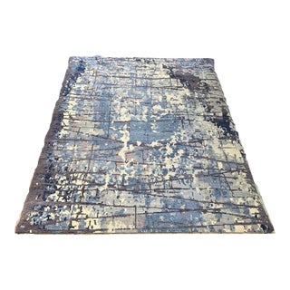 Modern Abstract Nepalese Handspun Wool Rug, 10x14 For Sale