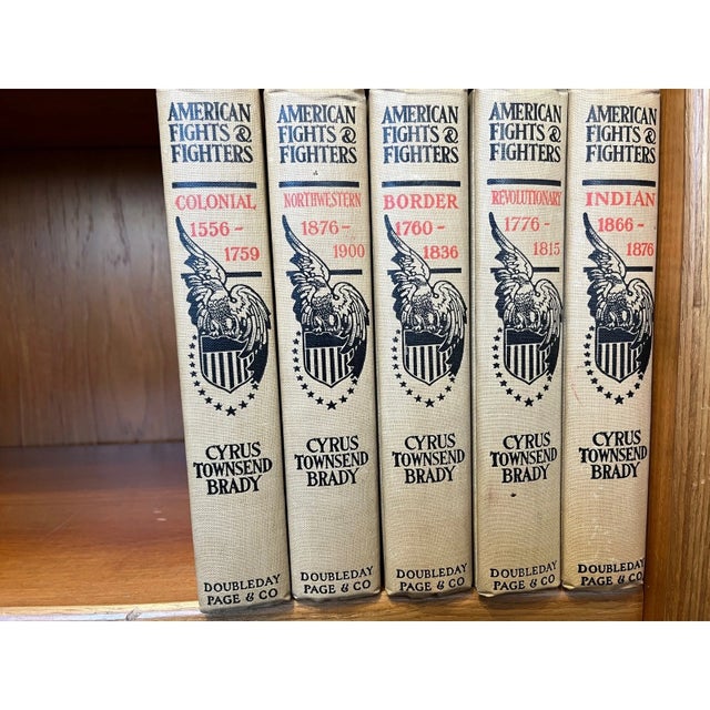 Tan American Fights and Fighters 5 Vol Set Cyrus Townsend Brady 1909 Doubleday For Sale - Image 8 of 8