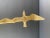 Mid Century Modern Brass and Marble Birds in Flight Sculpture in the Style of C. Jere For Sale - Image 10 of 11