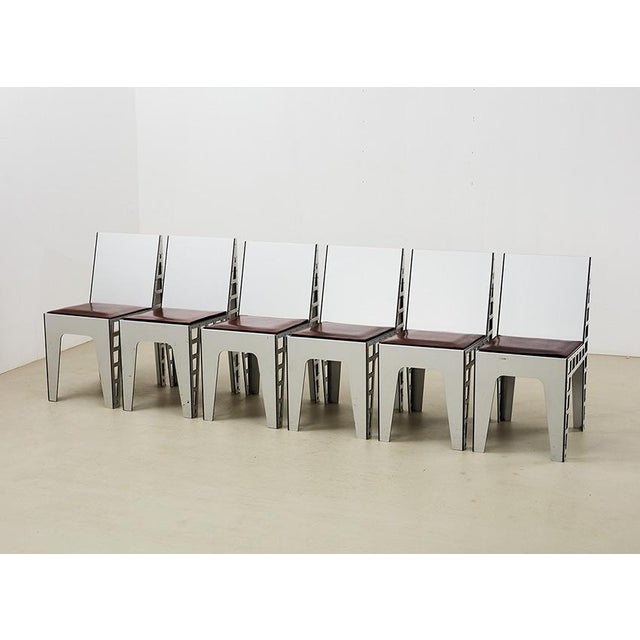 Vintage Alu Chairs by Richard Hutten for Hidden Netherlands, 2000, Set of 4 For Sale - Image 4 of 16