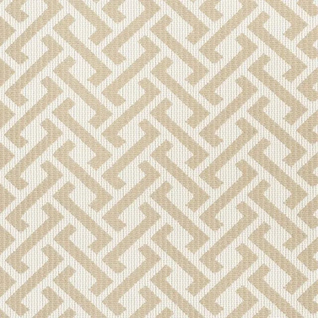 Contemporary Sample - Schumacher Fresh Air Indoor & Outdoor Fabric in Sand For Sale - Image 3 of 3