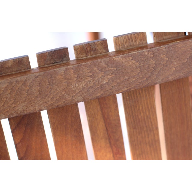 1950s Pair of Folding Chairs in the Style of Aldo Jacober For Sale - Image 11 of 12