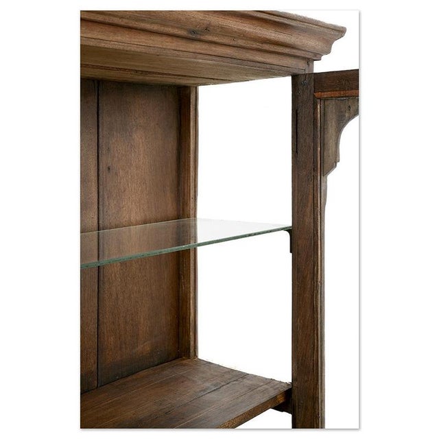 Wooden Wall Display Case with Shelves For Sale - Image 6 of 8