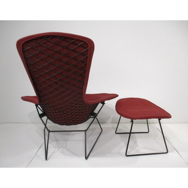 Knoll Harry Bertoia Bird Lounge Chair and Ottoman for Knoll For Sale - Image 4 of 12