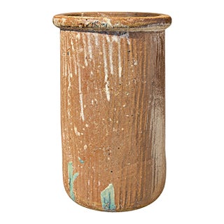 Antique European Hand-Thrown Terracotta Storage Jar, Circa 1900 For Sale