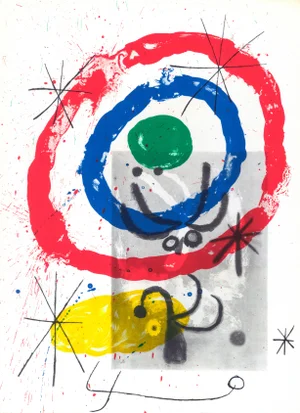 1965 Lithograph "Peintures Sur Cartons" (Composition Vii)