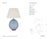 Julie Neill by Visual Comfort Signature Talia Medium Table Lamp in Blue with Linen Shade Designer: Julie Neill Height:...