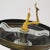 Early 20th Century Antique 5 Light Bronze Chandelier With Opalescent Amber Shades For Sale - Image 5 of 7
