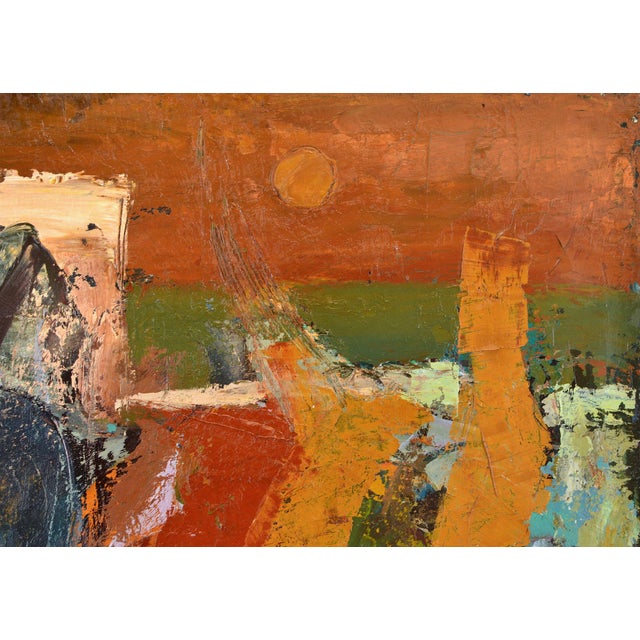 Modern Aleksandr Rodin, City, 1980s, Oil on Canvas For Sale - Image 3 of 10