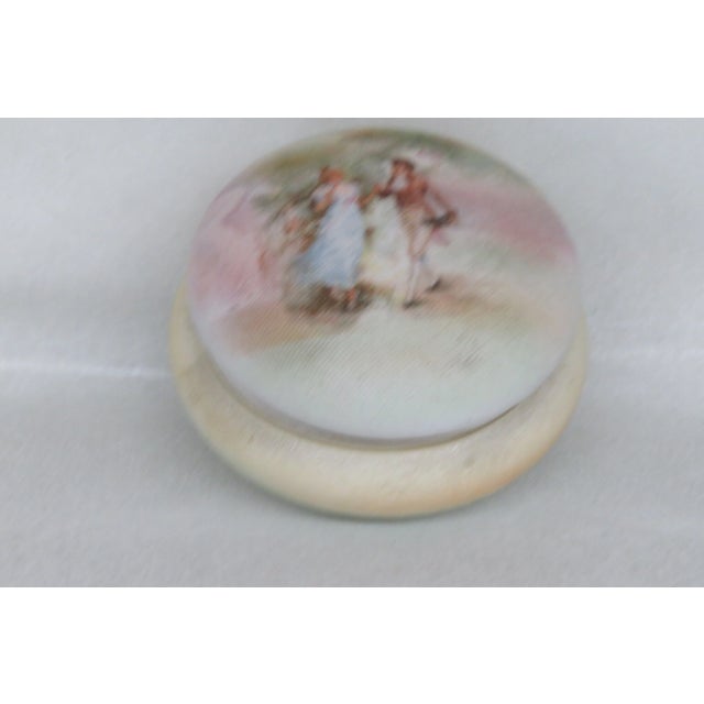 Royal Bayreuth Cameo Tapestry Porcelain Lidded Trinket Box For Sale - Image 9 of 13