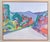 Swedish artist Modernist landscape. Oil on canvas. A coloristic and expressive modernist landscape, where vibrant greens,...
