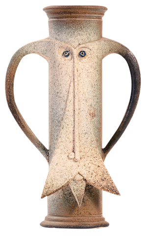 Dutch Brutalist Vase by Rob Den Tonkelaar, 1970s