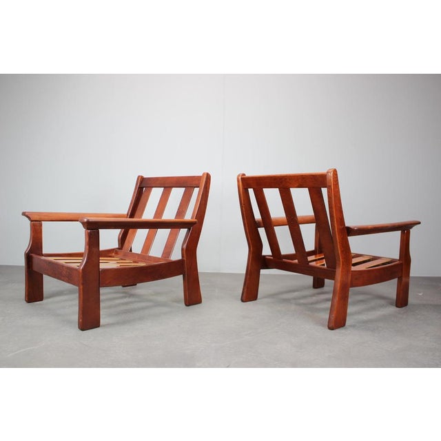 Made of wood, Shows signs of use Good original condition After cleaning, a special organic oil in mahagon was applied to...