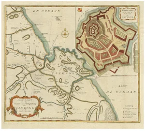 Antique Map of Cayenne in French Guyana, 1760