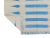 Casa Cosima Not Yet Made - Made To Order Handmade Cotton Natural Vegetable Dyed Cream and Sky Blue Striped Rug - 8'x10' For Sale - Image 4 of 11