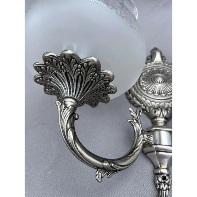 Metal Vintage Wall Lamps, Set of 2 For Sale - Image 7 of 15