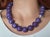 Metal Chatoyant Charoite Necklace With Sterling Silver Charoite Clasp For Sale - Image 7 of 9