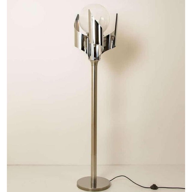 Floor Lamp in Chrome Blown Glass from Reggiani, 1970 For Sale - Image 6 of 10